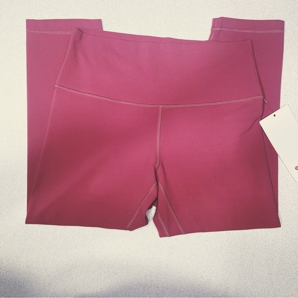 Lululemon Align High Rise Crop Leggings Pink Lush 10 Nwt - Picture 6 of 10